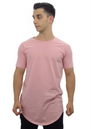 Pembe Basic Erkek T-shirt 10144